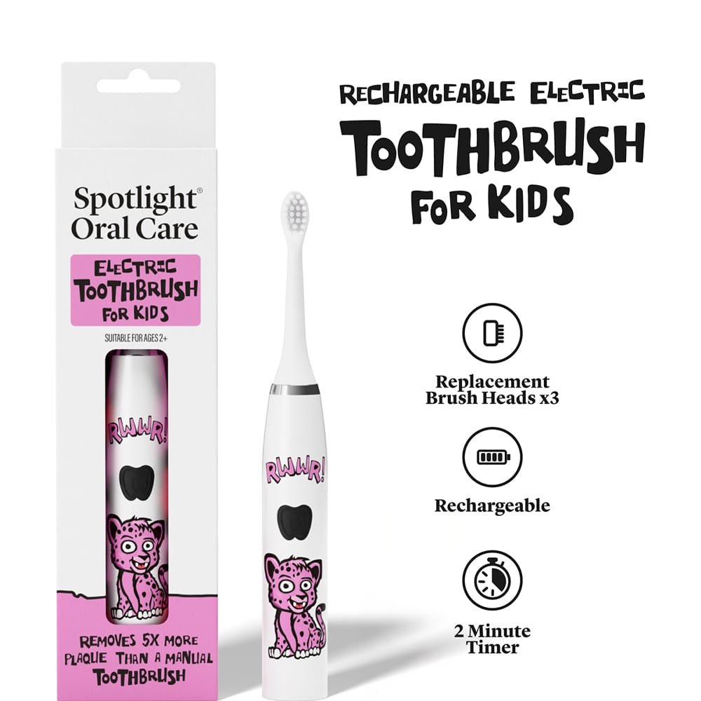 Spotlight Oral Care Kids Electric Toothbrush, CiCi the Cheetah image 2