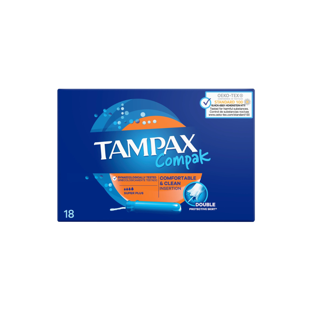 Tampax Compak Super Plus - 18 Pack