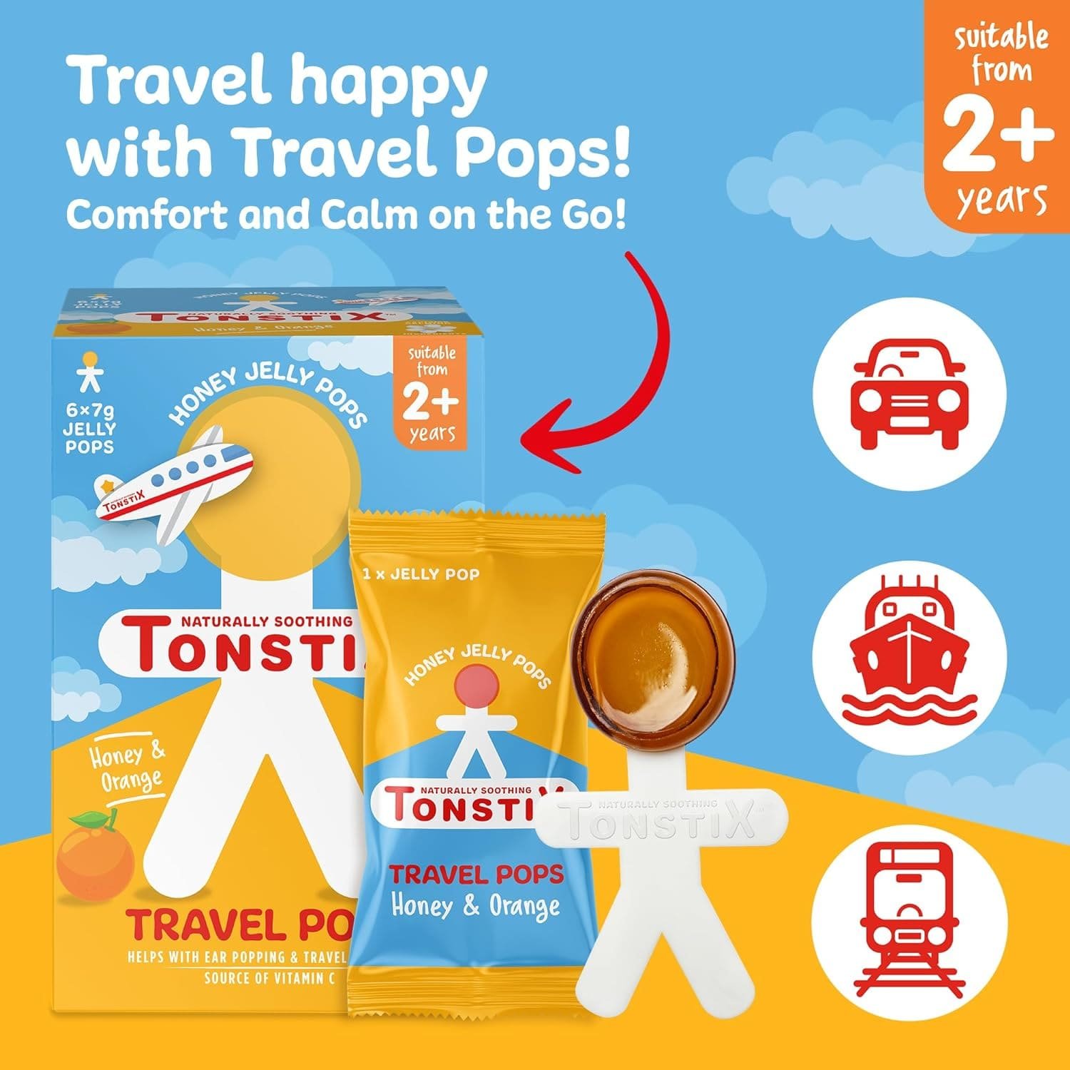 Tonstix Travel Honey Jelly Pops image 2