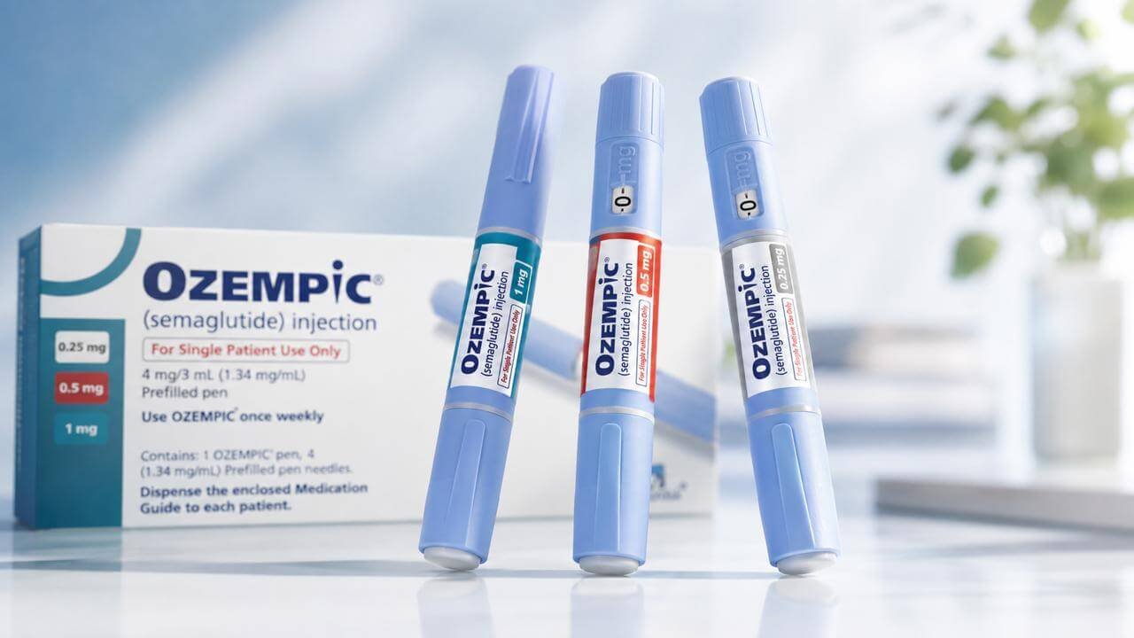 Ozempic price and strengths in Ireland, 0.25mg, 0.5mg and 1mg pens