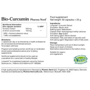 Pharma Nord BioActive Curcumin 400mg 50 Capsules