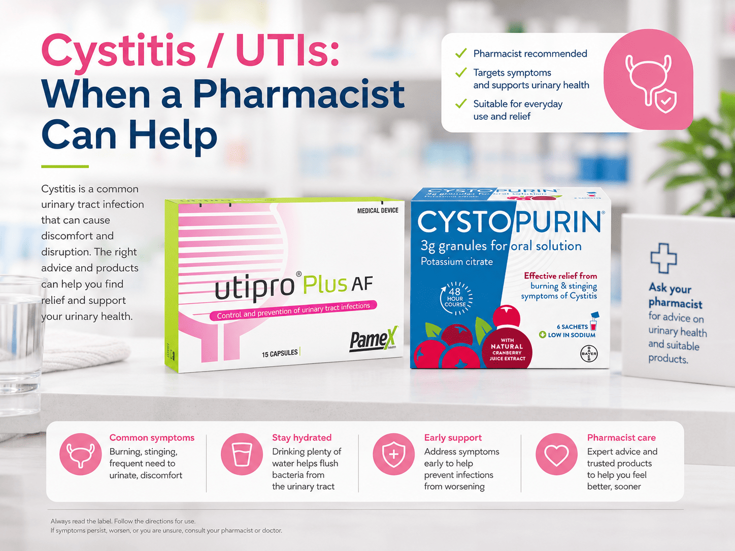 You are currently viewing Cystitis and UTIs: When Your Pharmacist Can Help