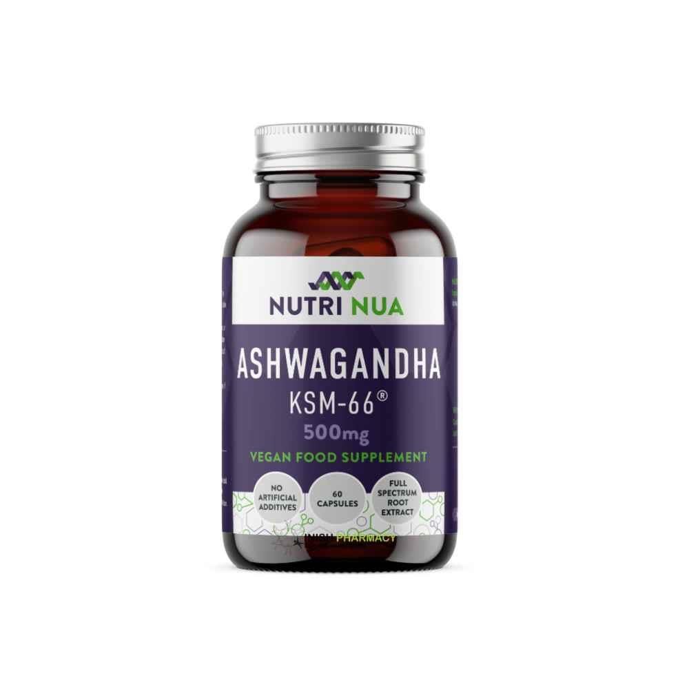 Nutri Nua Ashwagandha KSM-66 500mg, 60 Capsules bottle
