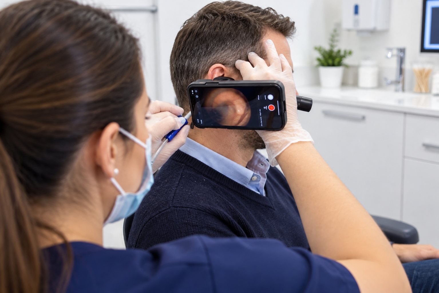 Ear wax removal by micro-suction with a video endoscope