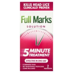 Full Marks Solution 100ml head lice treatment with metal comb